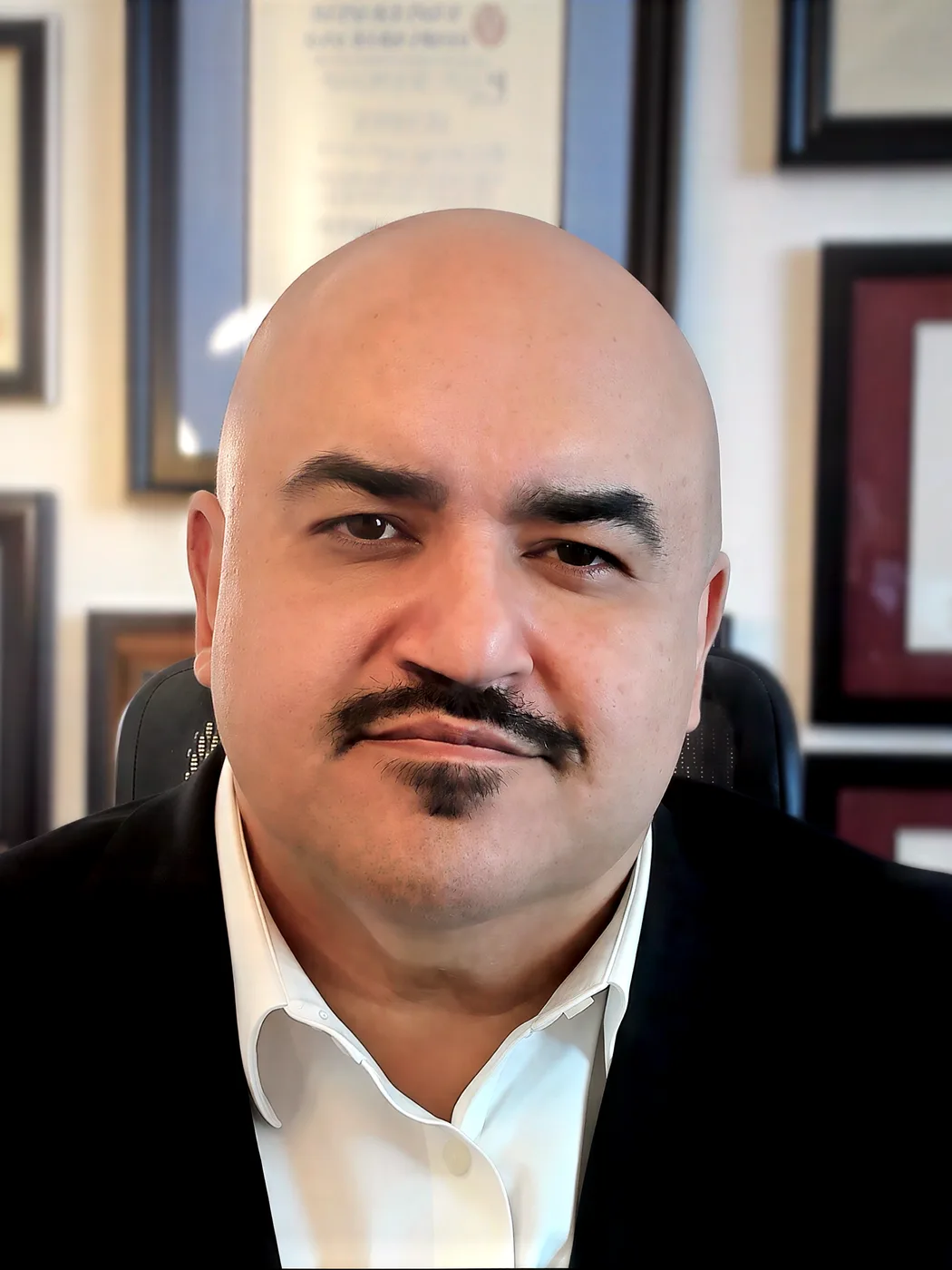 Dr. Angelo Sadeghpour in his office